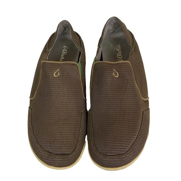 Olukai Nohea Mesh Olive Slip On Loafer Sneaker Shoes Size 11.5 - Picture 5 of 9